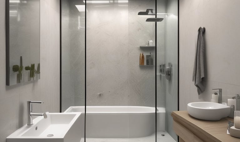 Sleek aluminum and glass window reflecting a sunny garden.