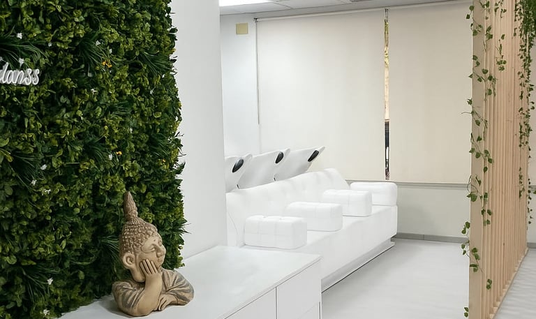 Zona de relax y laboratorio