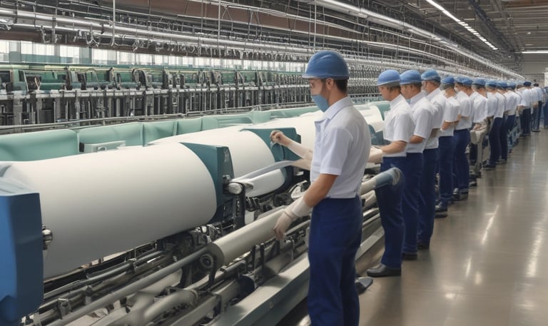 A business card with 'mocp' branding placed on a concrete surface, accompanied by a modern electronic device displaying the same text. The design is minimalist, featuring white and gray tones. A QR code is present on the card alongside the text 'Personal Brand'.