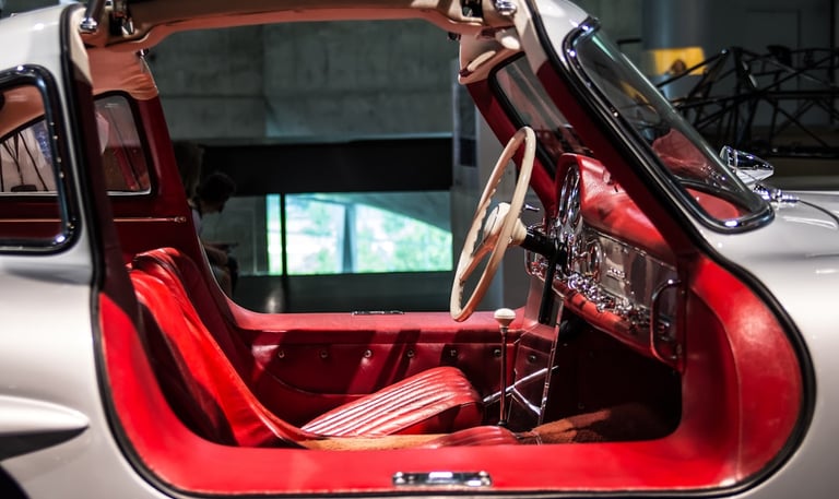 Typecast Alfin brakedrums - Mercedes Benz 300SL interior