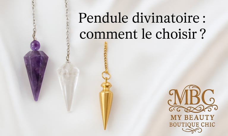 Pendule divinatoire : formes, matières et comment le choisir
