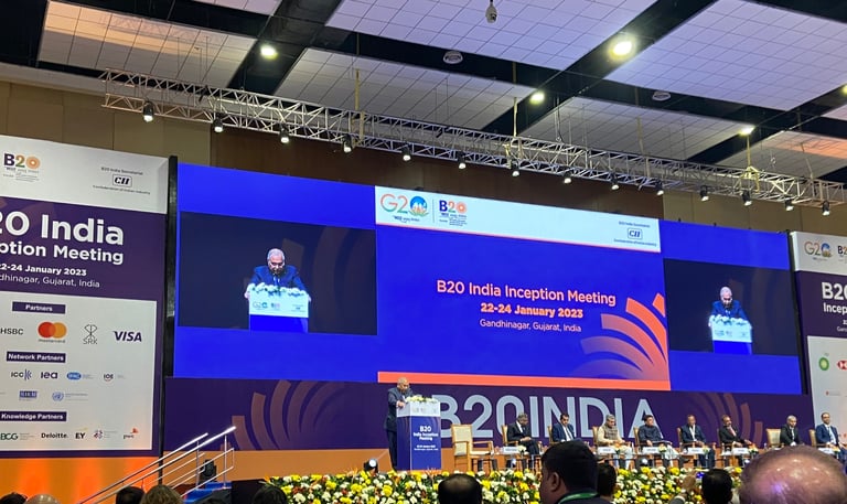 Chamber India at Business 20, Gandhinagar, Gujarat
