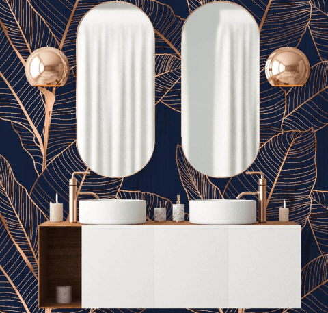 Vinilo empapelado baño