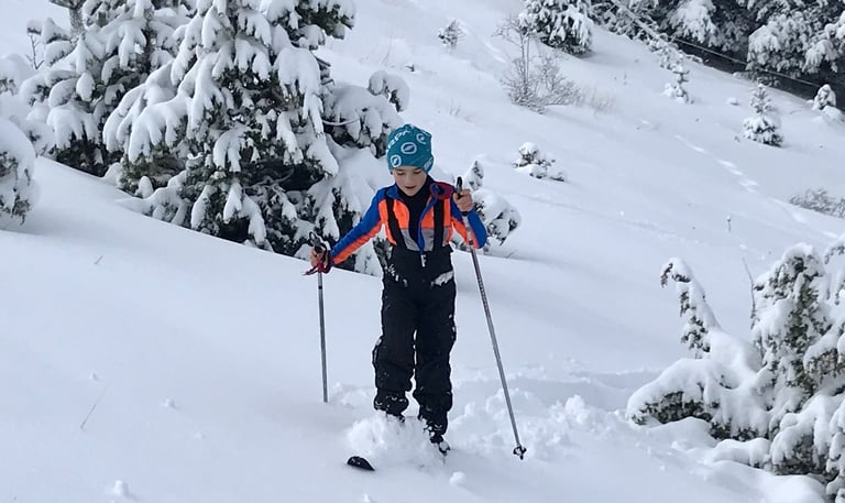 ski petite céüse hiver neige