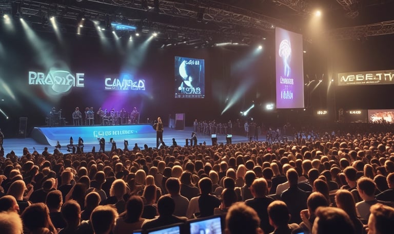 A team collaborating on a technology project.