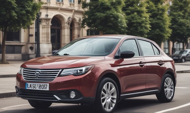 Glass-fronted building with reflections of the sky and nearby structures. Rows of greenery are integrated into the design above the windows. Large text on the building's facade reads 'Transforming Business for Good.'