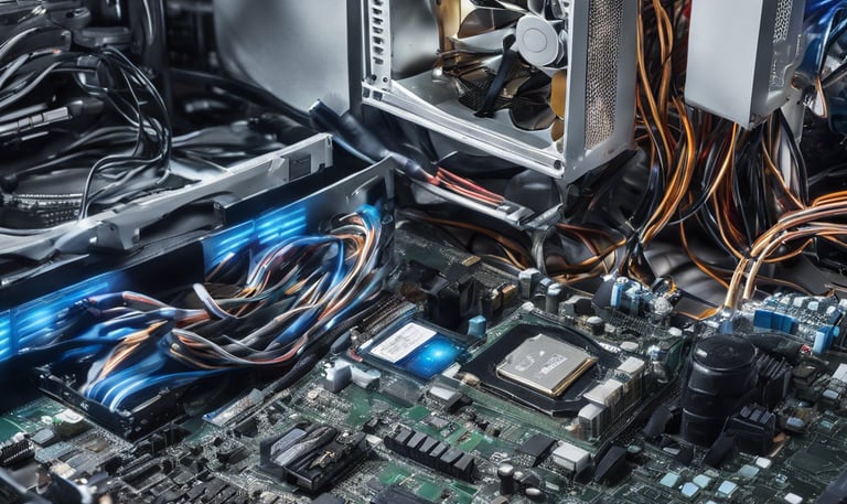 man repairing Android smartphone