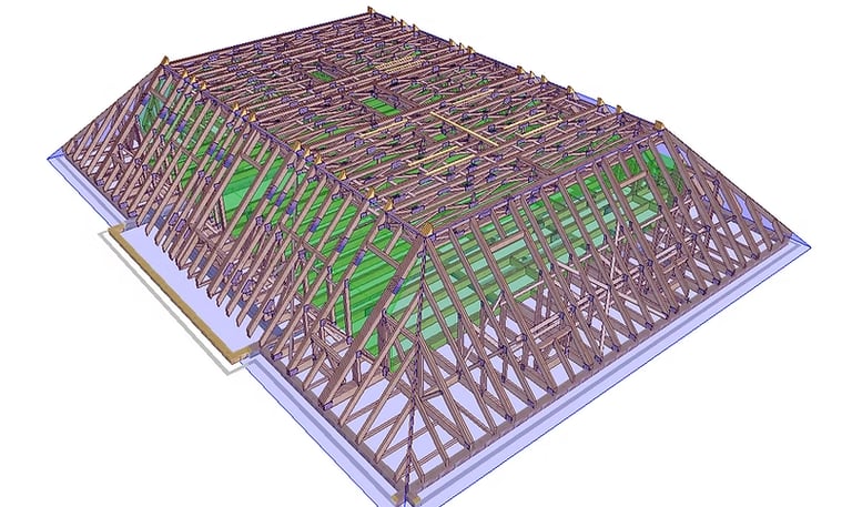 CAD design for all building design including timber frame, trusses and joists