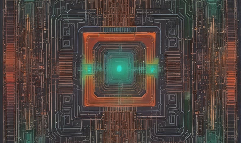 Engineer analyzing a 3D-IC architecture on multiple monitors with thermal and power data overlays.