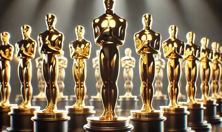 Golden award statues