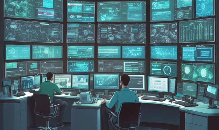 A futuristic cybersecurity project showcasing advanced technology.