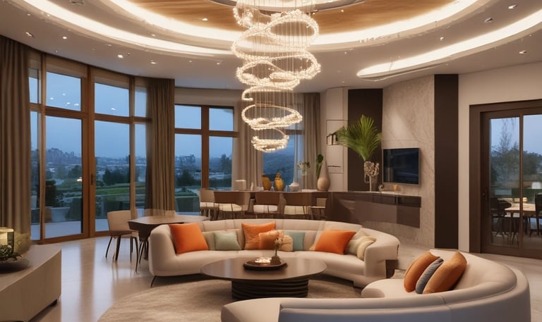 A modern office space featuring elegant architectural film on glass partitions, creating a magical ambiance.