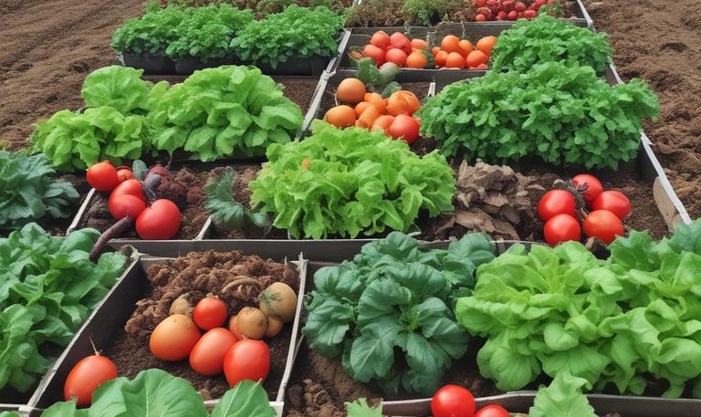Farmers interacting with customers at a produce fair.