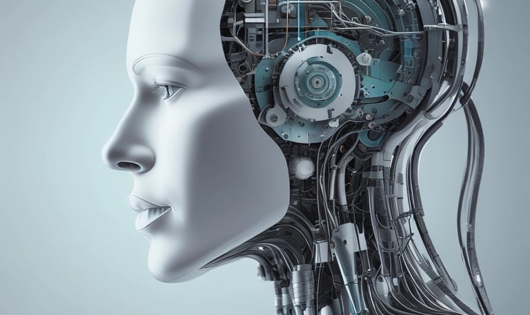A 3D-style logo with a geometric design is prominently displayed on a dark, rounded square background. Below the logo, the word 'OpenAI' is written in a sleek, modern font.
