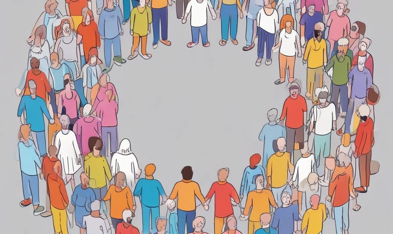 Circle of helping hands make light work