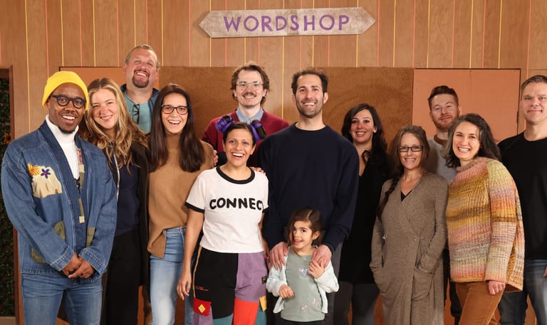 key cast and crew members group photo
