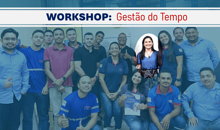 Equipe em workshop de Gestão do Tempo promovido pela Insights Consultoria Empresarial