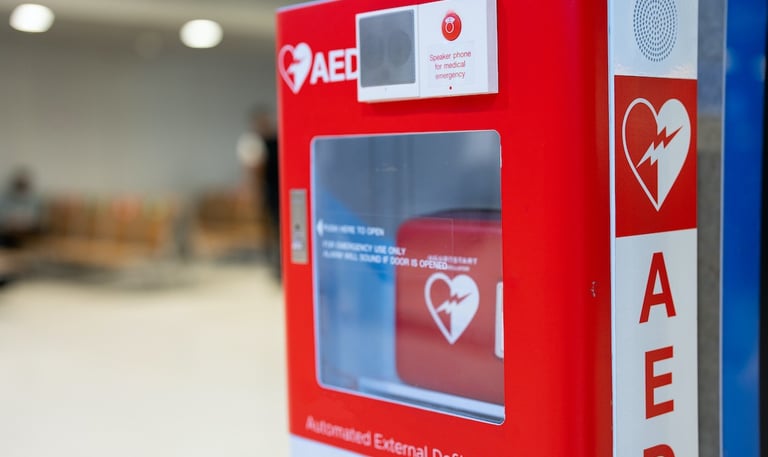 aed on wall