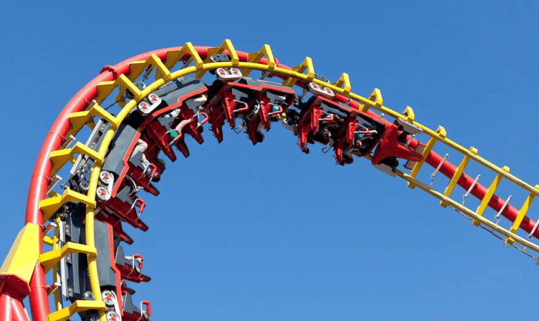 a roller coaster coasterer roller coasterer in a roller coaster