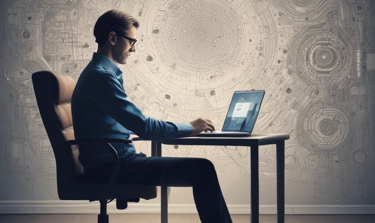 A detailed view of various materials used for printing.