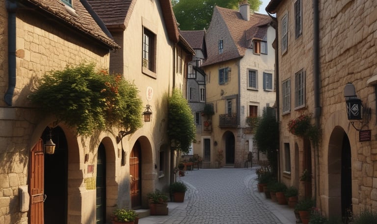 A vibrant community event taking place in Crémieu.