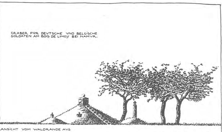 Mausolée de Limoy (1920 ?) aujourd'hui disparu