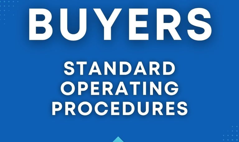 Home Buyers Standard Operating Procedures SOPs