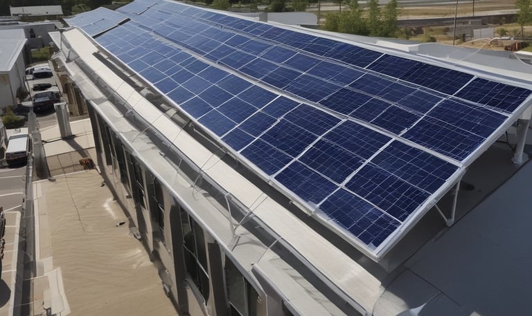 A group gathered around a table crafting reusable bags from recycled materials.