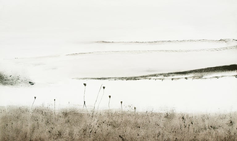 Artiste Jaï - Acrylique sur Toile - Collection "Les grands espaces" numero 1 - 73x60cm Vendu