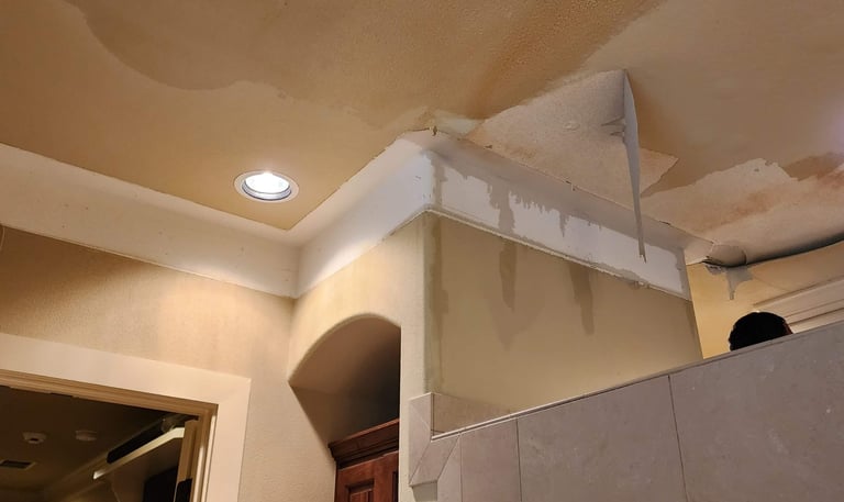 ceiling-water-damage-in-austin-wet-spot-from-leak