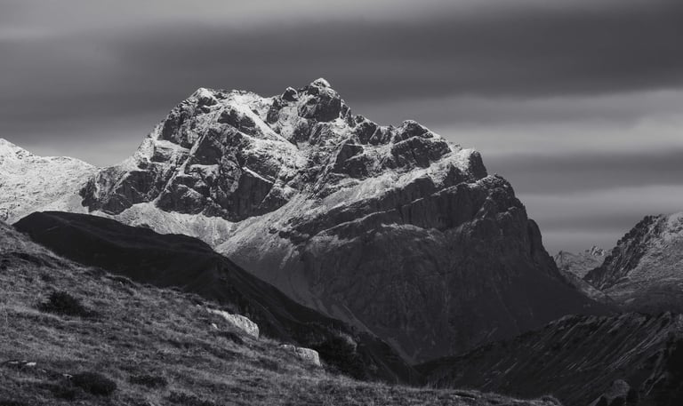 andrea pedretti paesaggio bianco e nero
