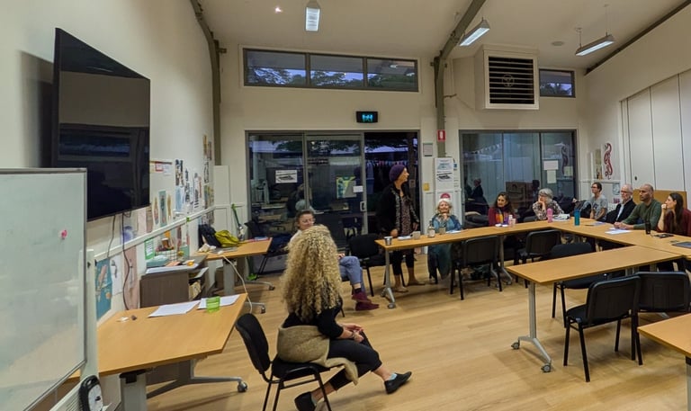Susan Wanmer facilitating a regional group
