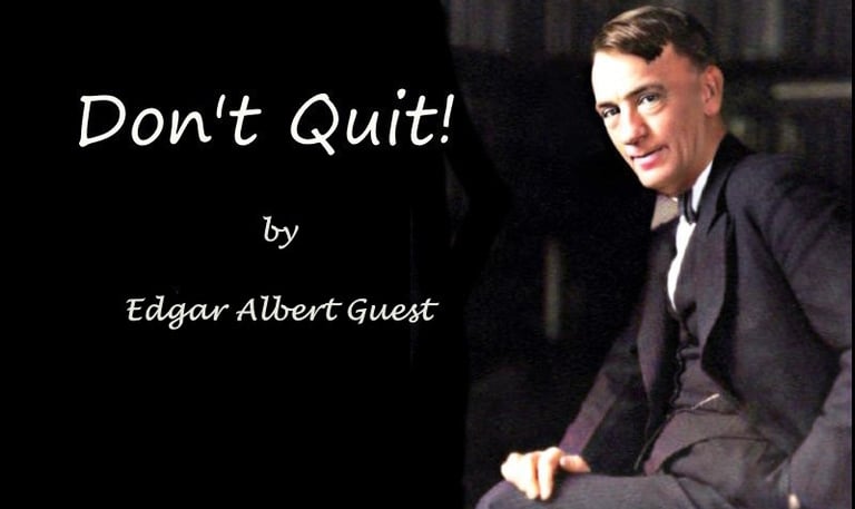 Don't quit