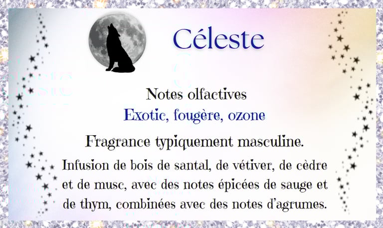 Description parfum Céleste
