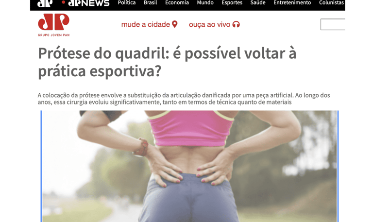 Materia dr thiago s busato jovem pan protese do quadril