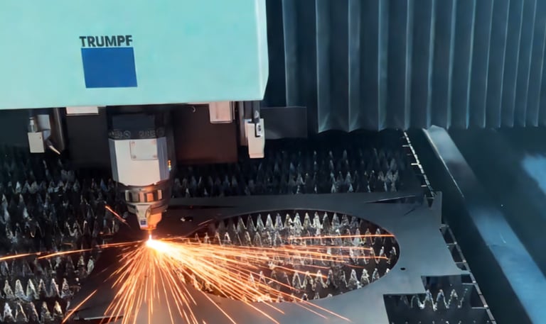 TRUMPF laser cutting Industrial Electrical Enclosures with ±0.05mm Precision