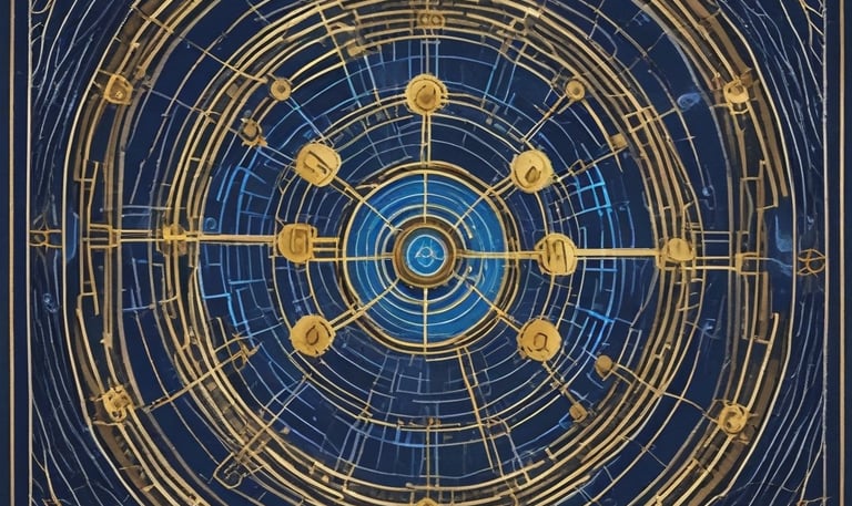 An aerial view of a modern mining operation with heavy machinery and secure facilities under a clear blue sky.