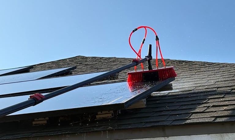 solar panel cleaning