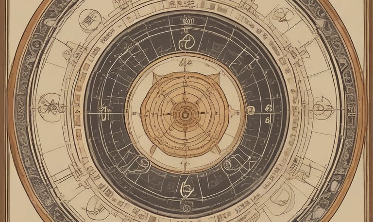 Close-up of a hand with highlighted palm lines and symbols indicating different meanings and life aspects.