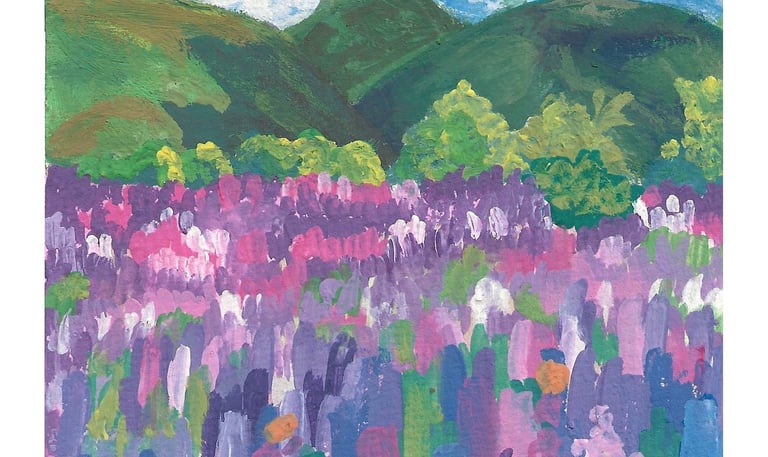 peinture gouache paysage artiste portfolio antilles