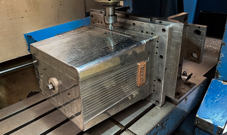 molde en centro de maquinado cnc