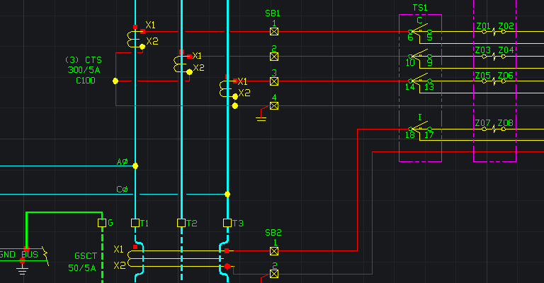Electrical Schematic Cad Drawing