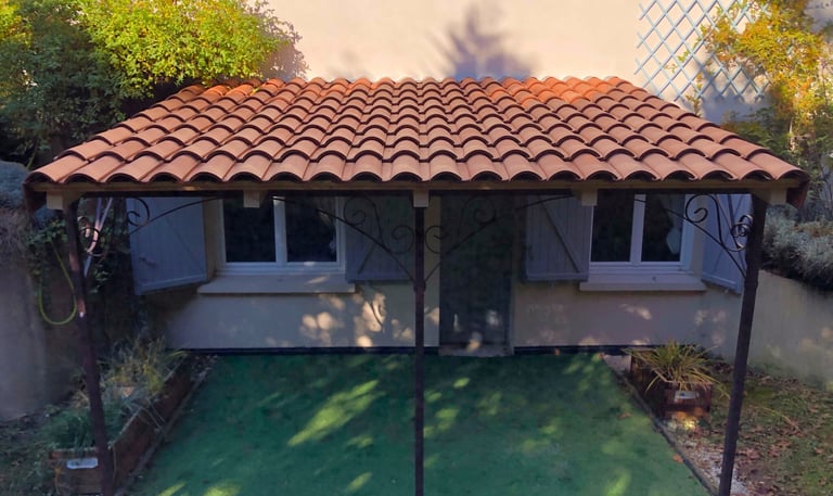 appentis en bois toiture terrasse