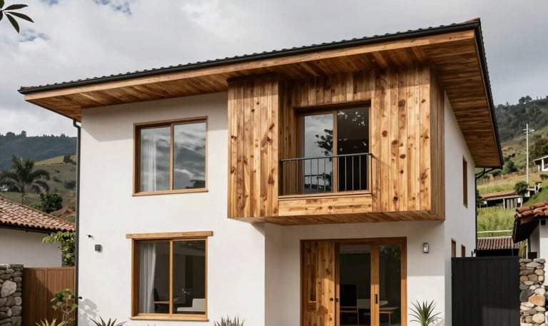 A cozy, newly built home in a peaceful Ecuadorian neighborhood.