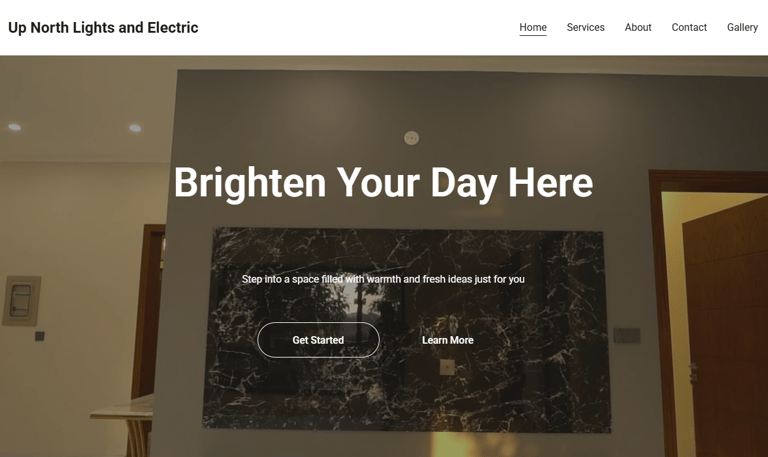 Lights and electric company website designed by Tundra Co. — Michigan