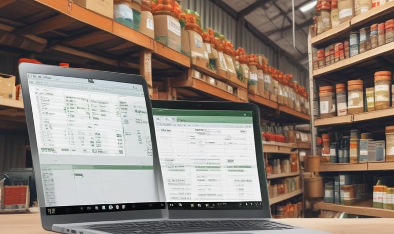 A sleek, modern workspace with multiple screens displaying dynamic code and design layouts.