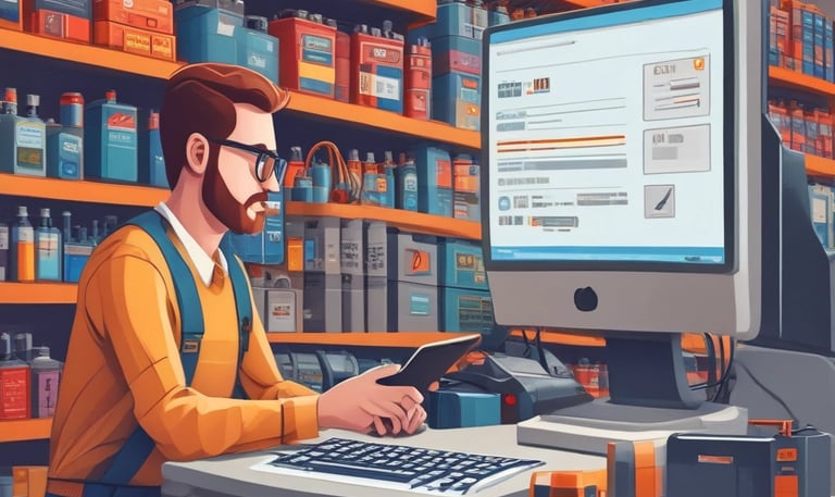 An abstract digital art piece illustrating floating geometric shapes and smooth transitions in a dark-themed interface.