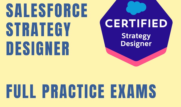 Foto com a capa dos simulados de Strategy Designer