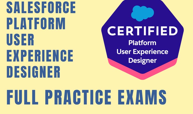 Exame Salesforce Platform User Experience Designer - Simulado Completo Trailnity