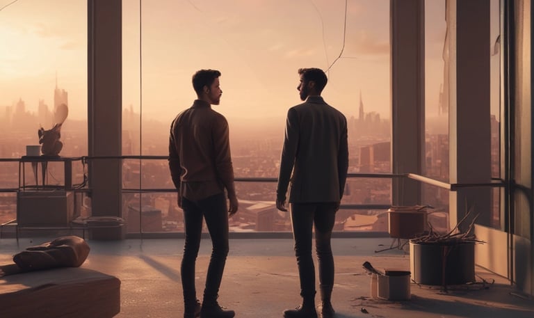 Detailed 3D model of a modern architectural building with clean lines and transparent surfaces.